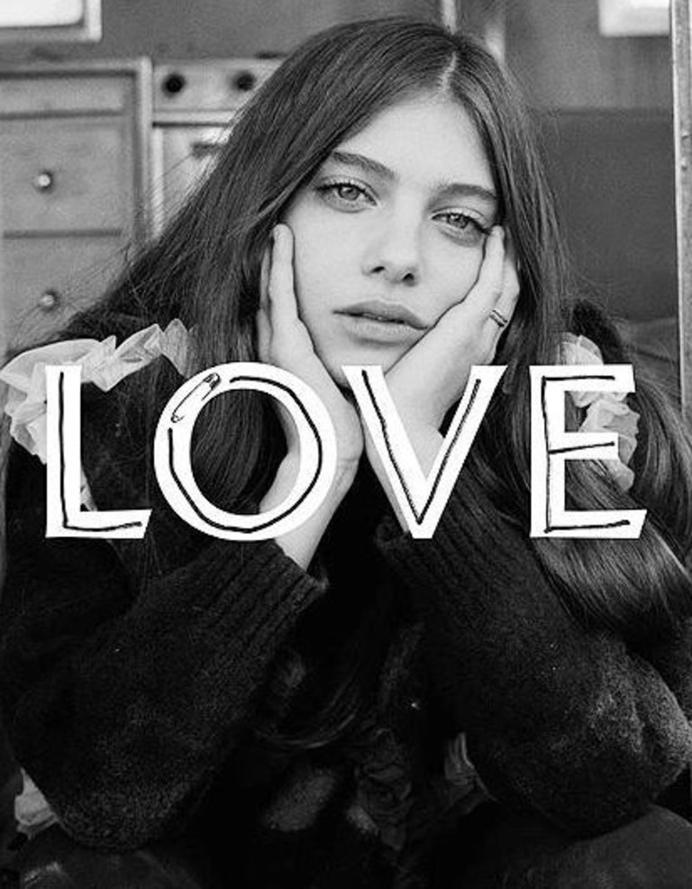 Обложка журнала Love с Мией Франко
